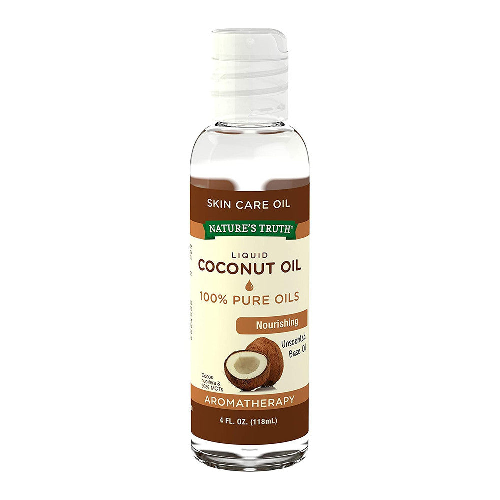 Natures Truth Nourishing Pure Liquid Coconut Oil, Unscented, 4 Oz